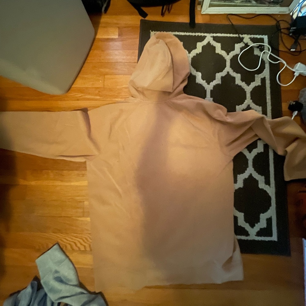 Tan Loose Fit Hoodie - Picture 2 of 2